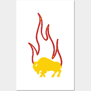 Hot Bull Posters and Art